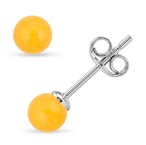 Butterscotch Amber Earrings in Sterling Silver