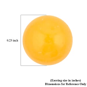 Butterscotch Amber Earrings in Sterling Silver