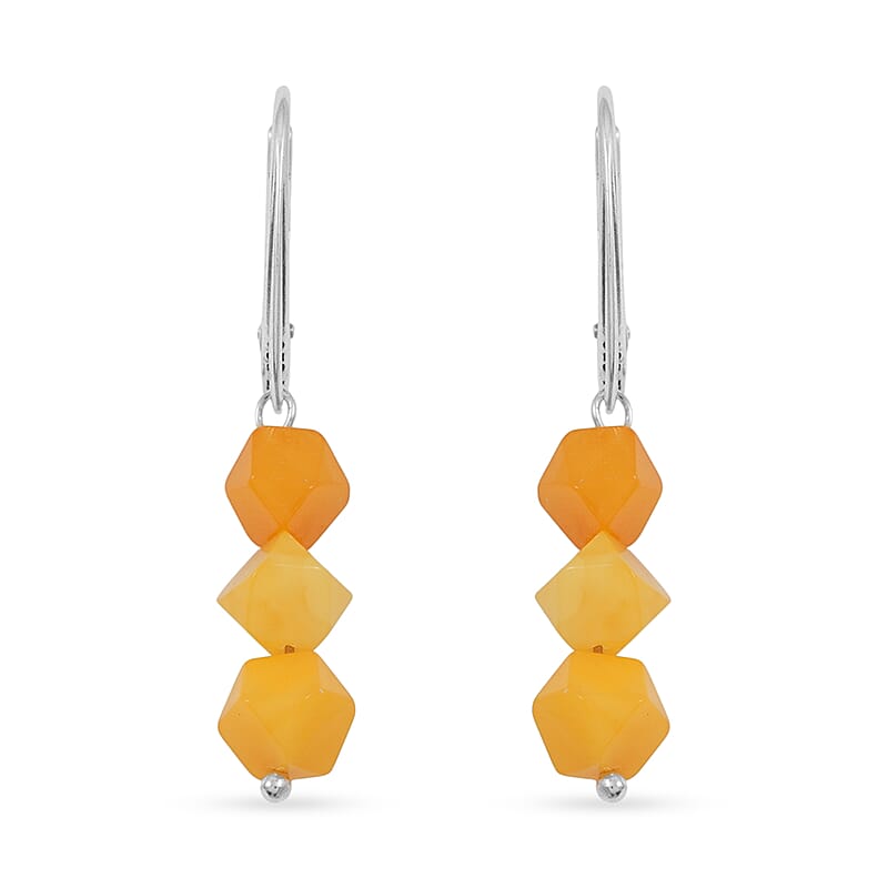 Butterscotch Amber Lightweight Earrings in Sterling Silver