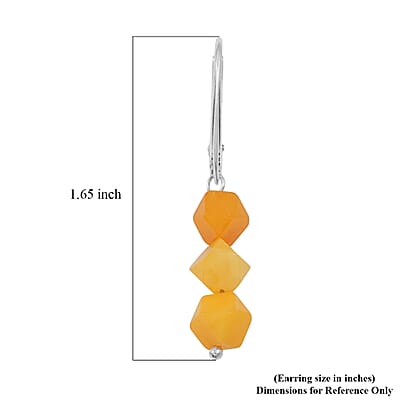 Butterscotch Amber Lightweight Earrings in Sterling Silver