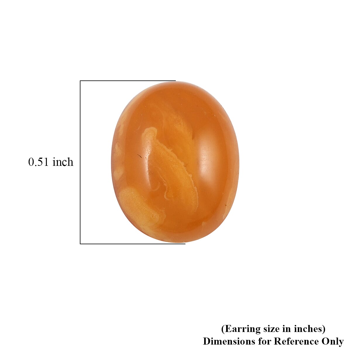 Butterscotch Amber Stud Earrings in Sterling Silver image number 4