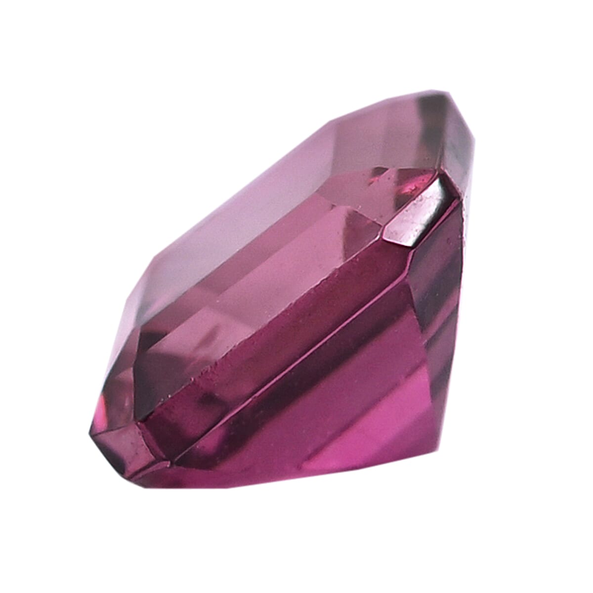 Certified & Appraised AAAA Asscher Cut Ouro Fino Rubellite (Sqr Free Size) 2.00 ctw image number 1