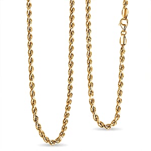 2.83mm Rope Chain Necklace in 22K Yellow Gold 20 Inches 4.47 Grams