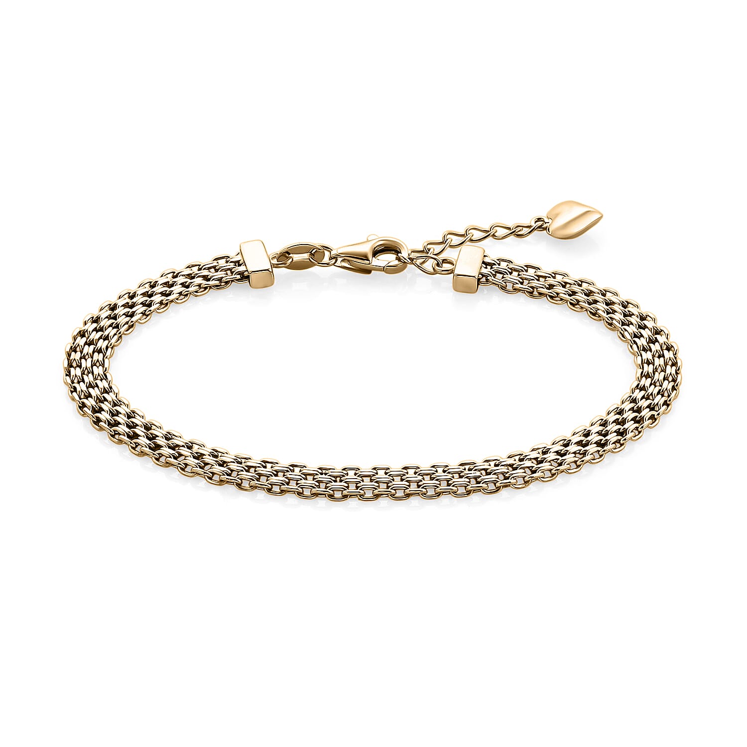 Luxoro Bismark Bracelet in 10K Yellow Gold (8.00 In) 3.49 Grams