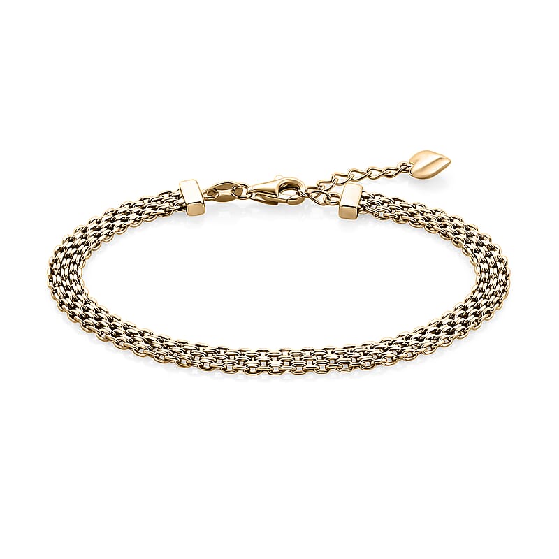 Luxoro Bismark Bracelet in 10K Yellow Gold (8.00 In) 3.49 Grams