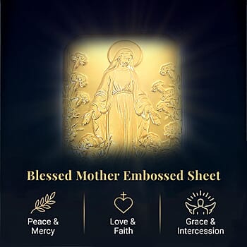 24K Golden Blessed Mother Embossed Sheet (31x45.5mm) 10mg - Product card gallery slide 3 (10178481520953)