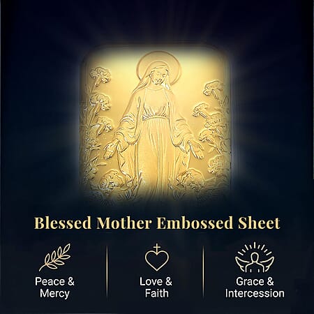 24K Golden Blessed Mother Embossed Sheet (31x45.5mm) 10mg - Product card gallery slide 3 (10178481520953)