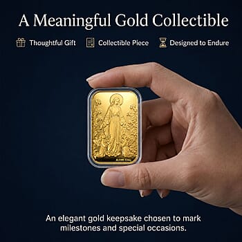 24K Golden Blessed Mother Embossed Sheet (31x45.5mm) 10mg - Product card gallery slide 4 (10178481520953)