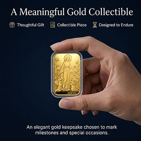 24K Golden Blessed Mother Embossed Sheet (31x45.5mm) 10mg - Product card gallery slide 4 (10178481520953)