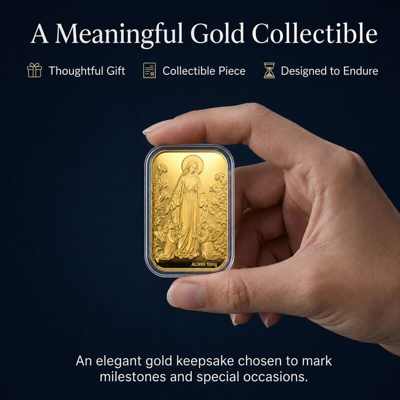 Blessed Mother 24k Gold Embossed Sheet 10mg