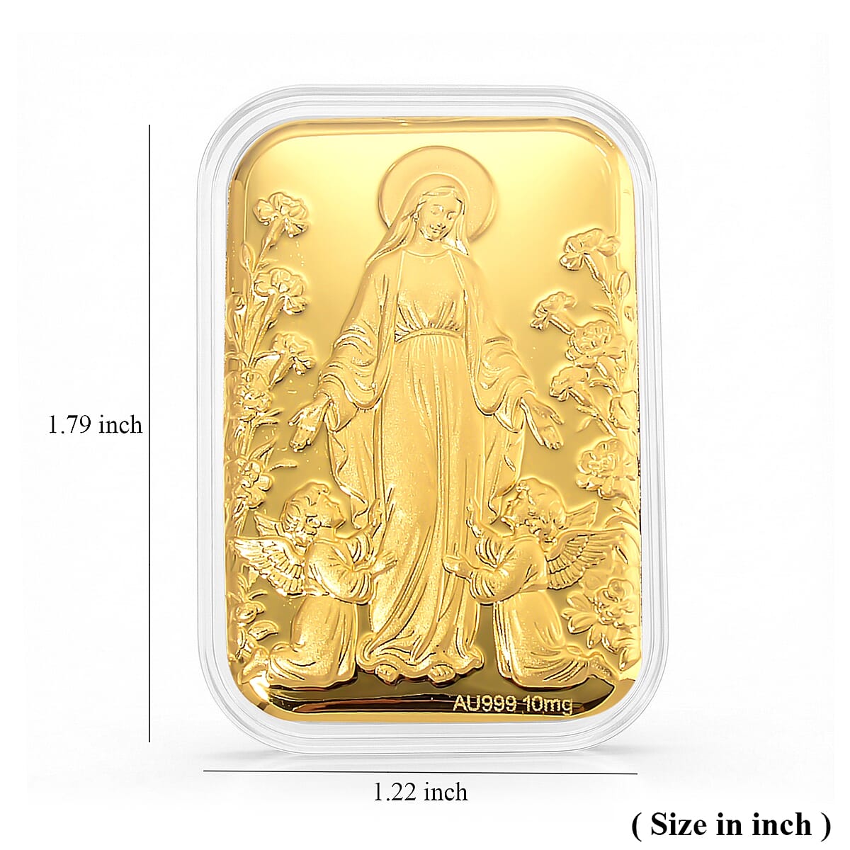 24K Golden Blessed Mother Embossed Sheet (31x45.5mm) 10mg image number 4
