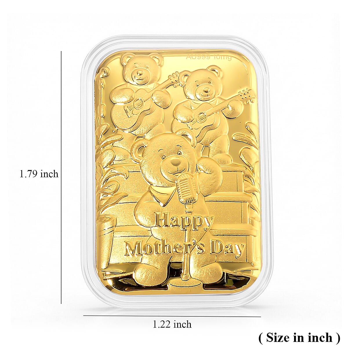 24K Golden Happy Mother's Day Emboss Sheet (31x45.5mm) 10mg image number 4