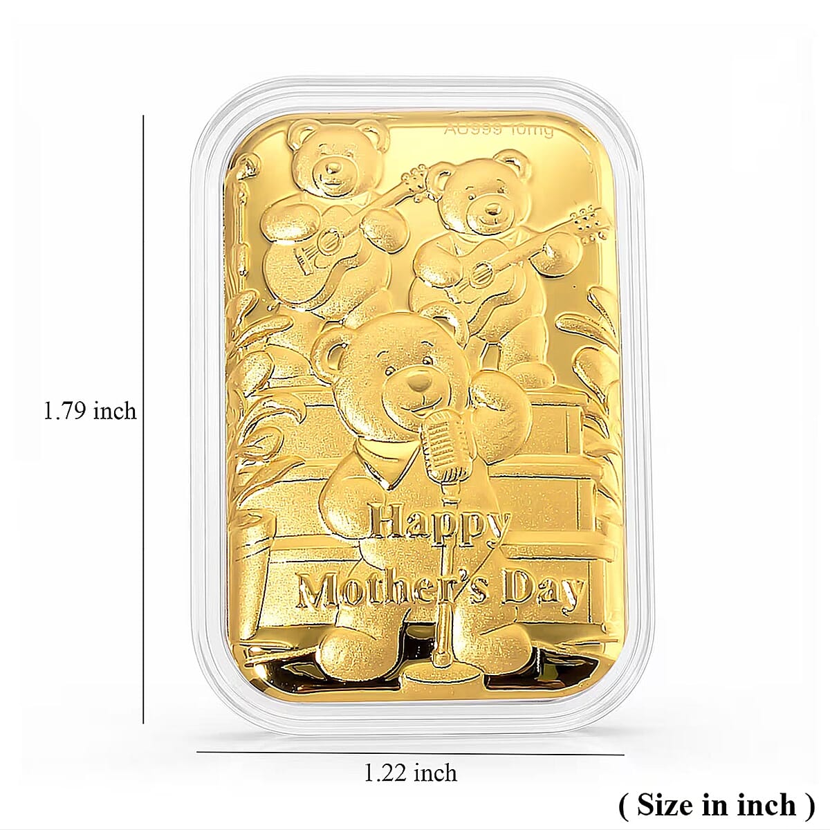 24K Golden Happy Mother's Day Emboss Sheet (31x45.5mm) 10mg image number 5