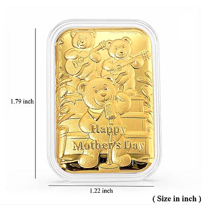 24K Golden Happy Mother's Day Emboss Sheet (31x45.5mm) 10mg