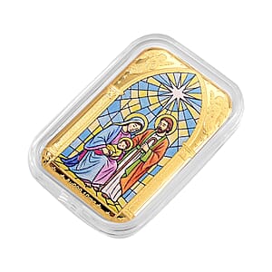 24K Gold Divine Love - Holy Family Blessing Embossed Sheet (31x45.5mm) 10mg