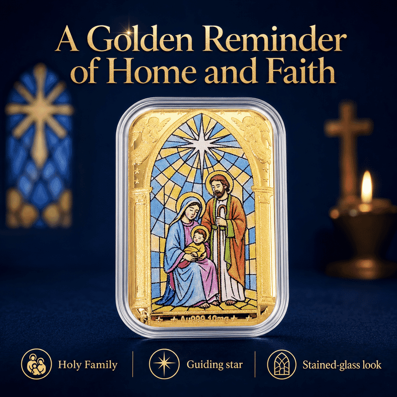 Holy Family 24k Gold Embossed Sheet 10mg