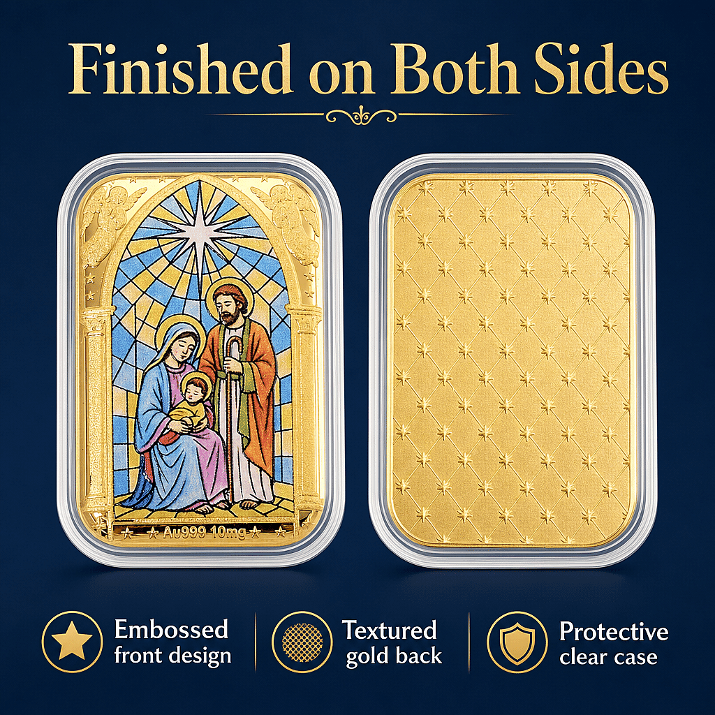Holy Family 24k Gold Embossed Sheet 10mg