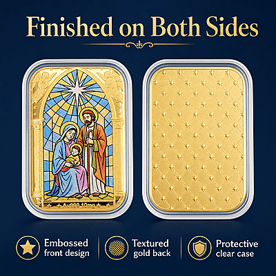 Holy Family 24k Gold Embossed Sheet 10mg