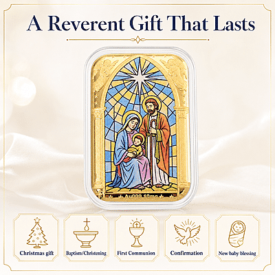 Holy Family 24k Gold Embossed Sheet 10mg