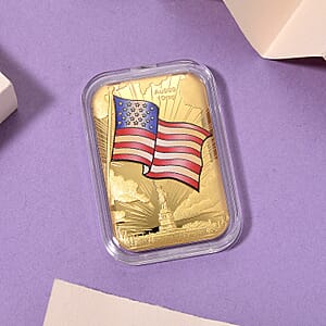 24K Gold Spirit of Freedom - American Glory Tribute Embossed Sheet (31x45.5mm) 10mg