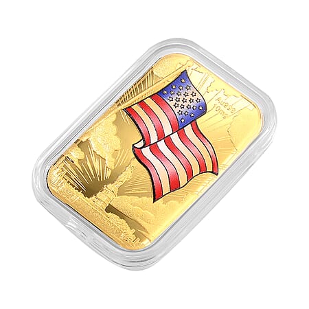 24K Gold Spirit of Freedom - American Glory Tribute Embossed Sheet (31x45.5mm) 10mg - Product card gallery slide 3 (10178481717561)