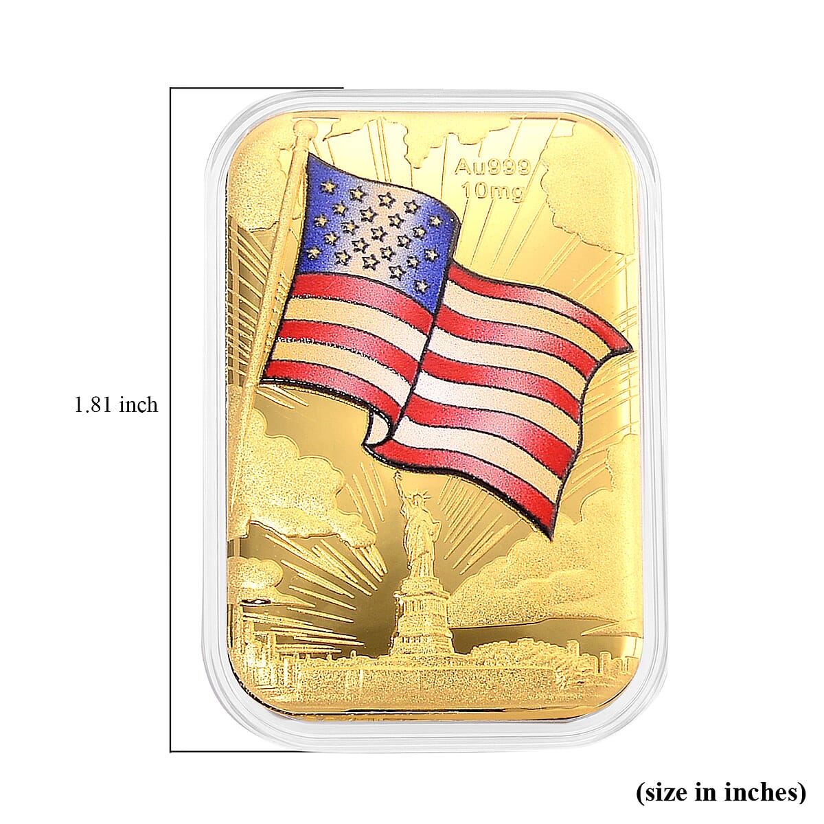 24K Gold Spirit of Freedom - American Glory Tribute Embossed Sheet (31x45.5mm) 10mg image number 4