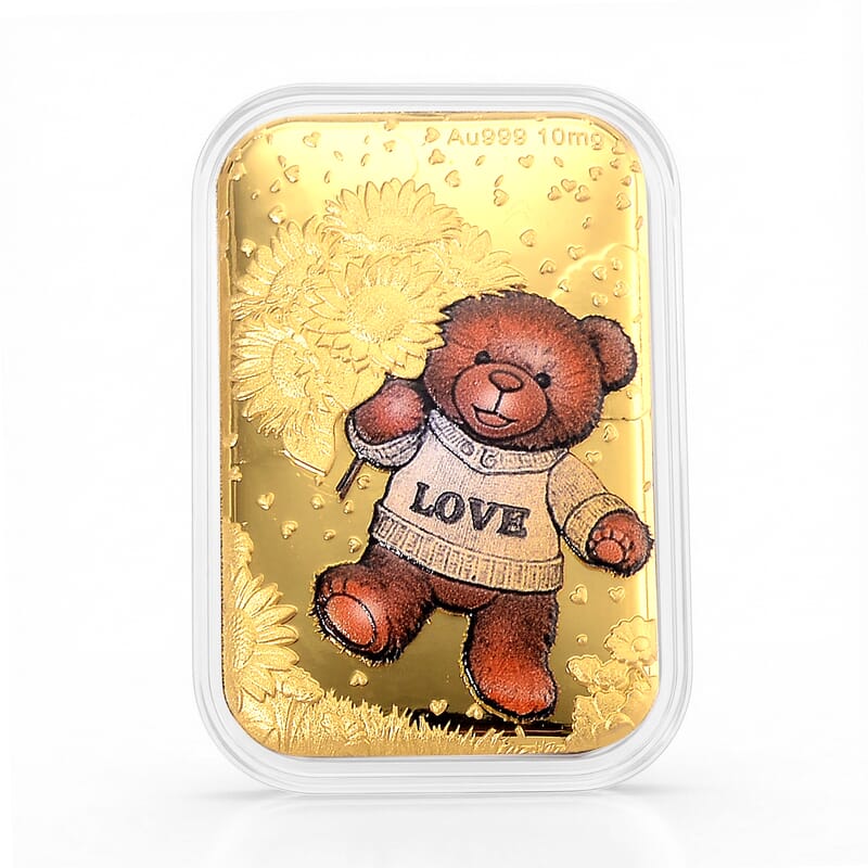 Teddy Love 24k Gold Embossed Sheet 10mg