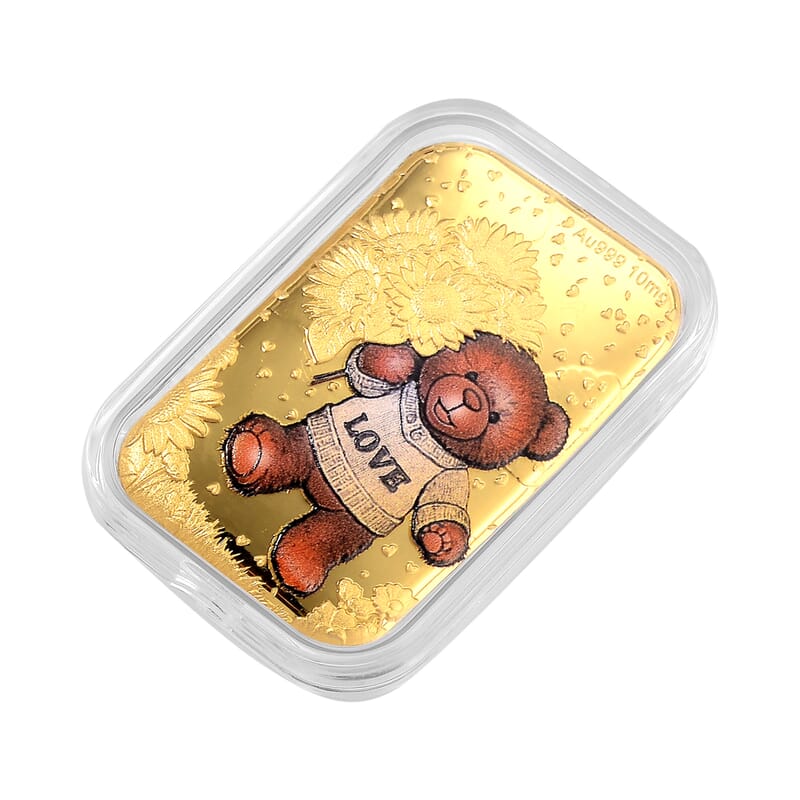 Teddy Love 24k Gold Embossed Sheet 10mg
