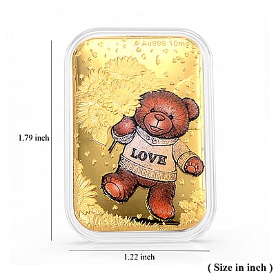 Teddy Love 24k Gold Embossed Sheet 10mg