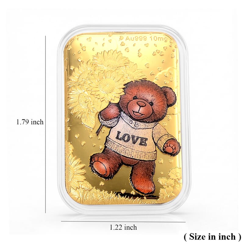 Teddy Love 24k Gold Embossed Sheet 10mg