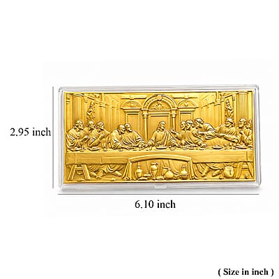 24K Sacred Last Supper Tribute – A Timeless Symbol of Faith Embossed Sheet (15.5x7.5cm) 100mg