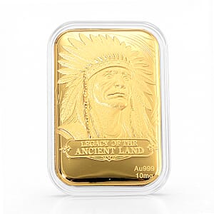 24K Gold Legacy of the Ancient Land &ndash; Southwest Style Heritage Embossed Sheet