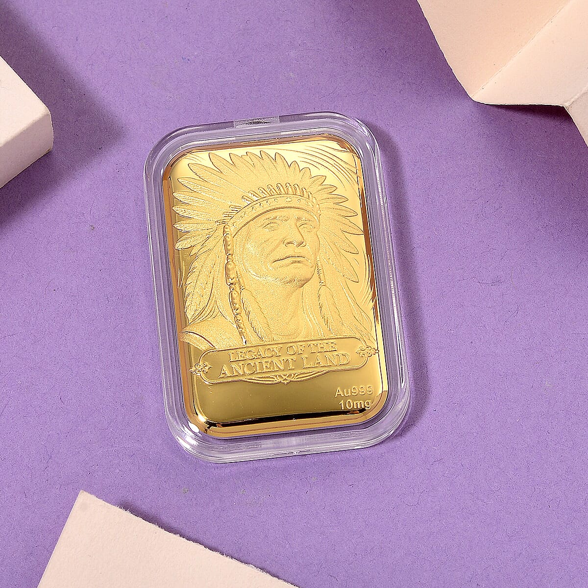 24K Gold Legacy of the Ancient Land &ndash; Southwest Style Heritage Embossed Sheet image number 1