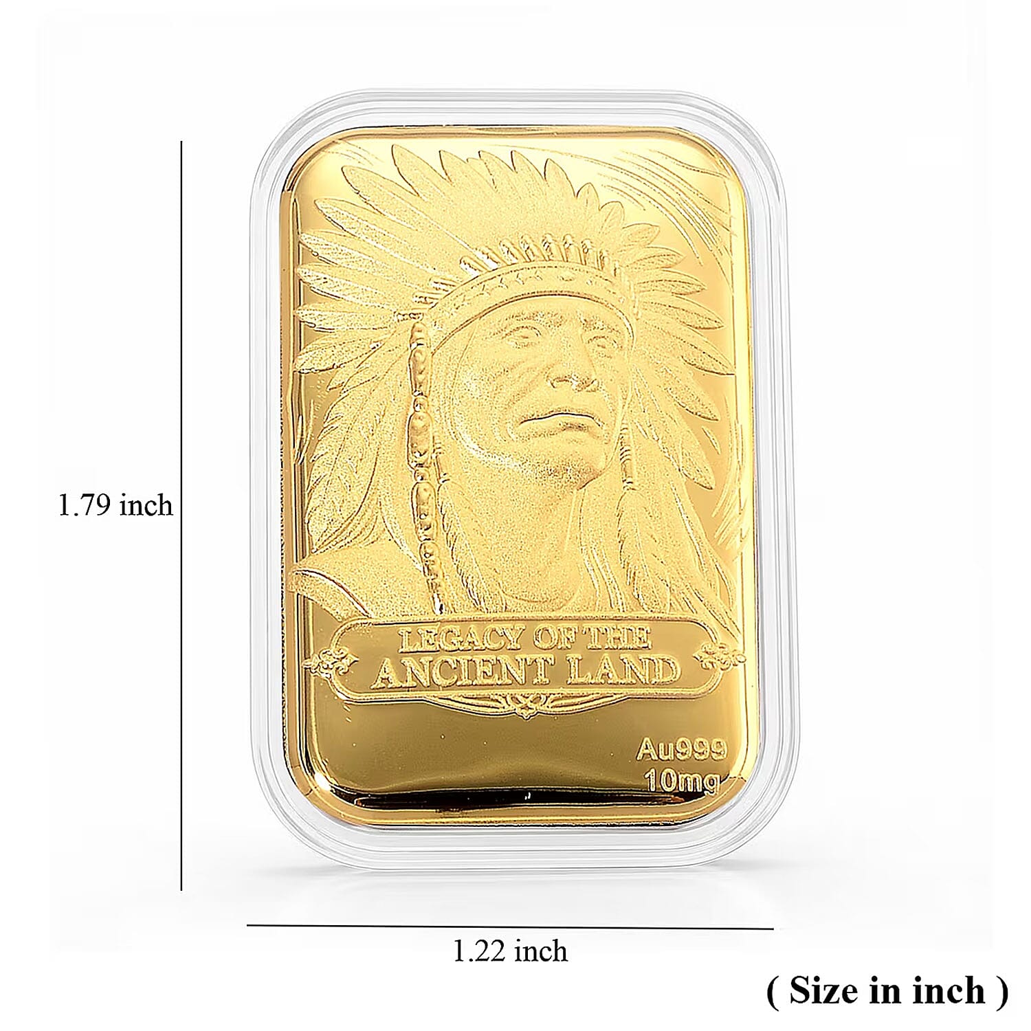 24K Gold Legacy of the Ancient Land – Southwest Style Heritage Embossed Sheet 10mg