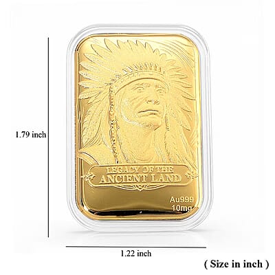 24K Gold Legacy of the Ancient Land – Southwest Style Heritage Embossed Sheet 10mg