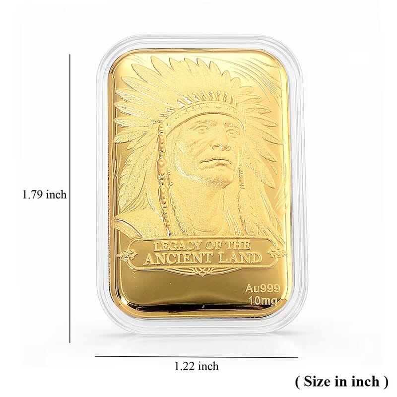24K Gold Legacy of the Ancient Land – Southwest Style Heritage Embossed Sheet 10mg