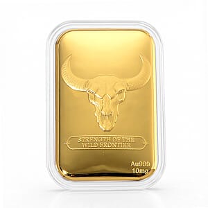 24 Yellow Gold Strength of The Wild Frontier Embossed Sheet (31x45.5mm) 10mg