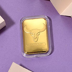 24 Yellow Gold Strength of The Wild Frontier Embossed Sheet (31x45.5mm) 10mg