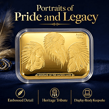 24K Gold Heritage of the Sacred Land – Southwest Style Timeless Spirit Embossed Sheet - Product card gallery slide 3 (10178481783097)
