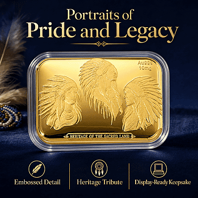 24K Gold Heritage of the Sacred Land – Southwest Style Timeless Spirit Embossed Sheet - Product card gallery slide 3 (10178481783097)