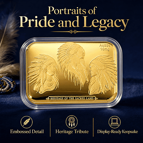 24K Gold Heritage of the Sacred Land – Southwest Style Timeless Spirit Embossed Sheet - Product card gallery slide 3 (10178481783097)
