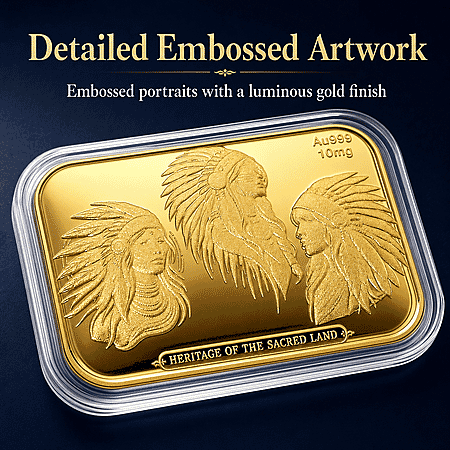 24K Gold Heritage of the Sacred Land – Southwest Style Timeless Spirit Embossed Sheet - Product card gallery slide 4 (10178481783097)