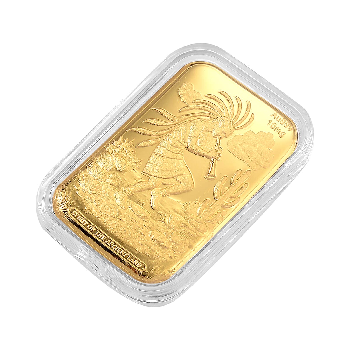 24K Gold Kokopelli &ndash; Southwest Style Spirit of the Ancient Land Heritage Tribute Embossed Sheet image number 2