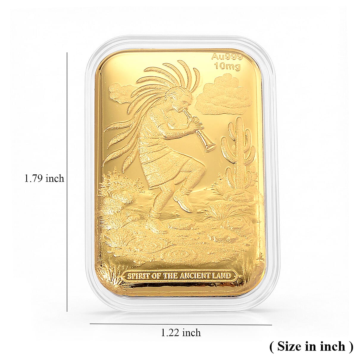 24K Gold Kokopelli &ndash; Southwest Style Spirit of the Ancient Land Heritage Tribute Embossed Sheet image number 4