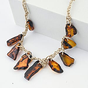 Baltic Amber Rope Chain Necklace 22 Inches 