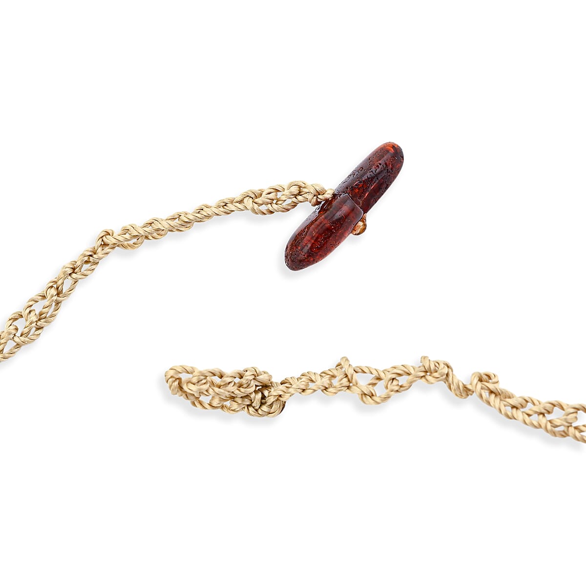 Baltic Amber Rope Chain Necklace 22 Inches  image number 3