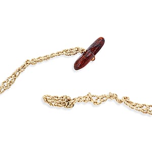 Baltic Amber Rope Chain Necklace 22 Inches 