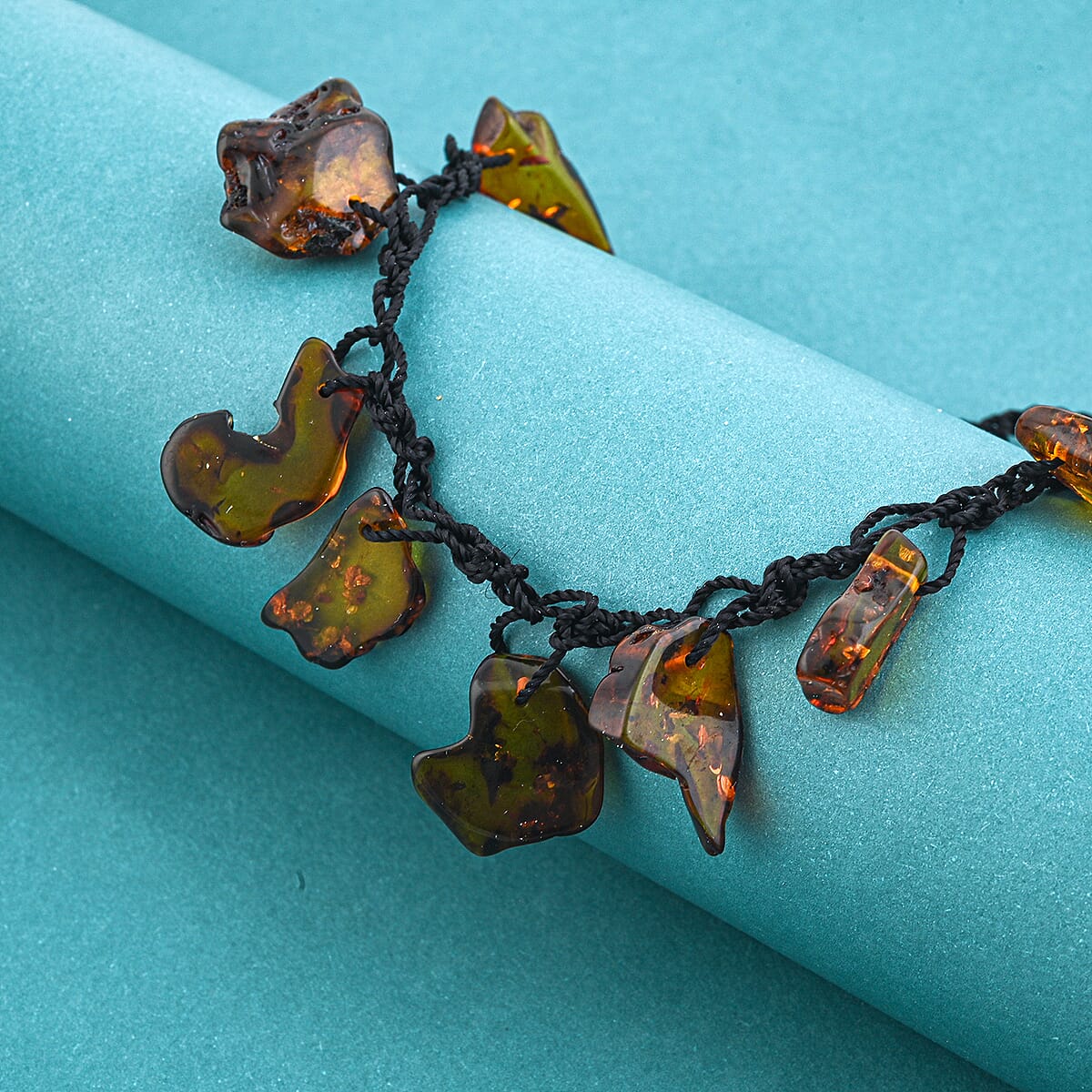 Baltic Amber Rope Chain Necklace 22 Inches image number 1