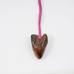 Baltic Amber Pink Felt Rope Chain Necklace 30 Inches