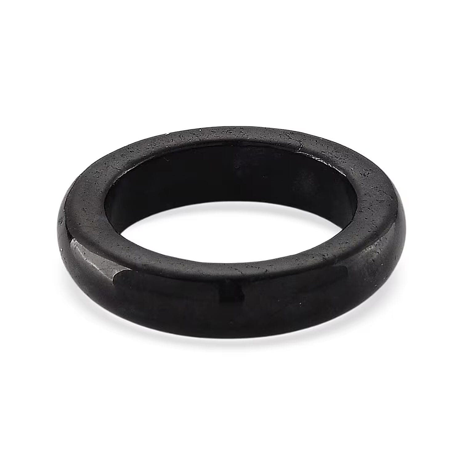 Lab Grown Diamond G-H SI and Black Jade (D) 16.65 ctw Band Ring in Rhodium Over Sterling Silver (Size 11.0)